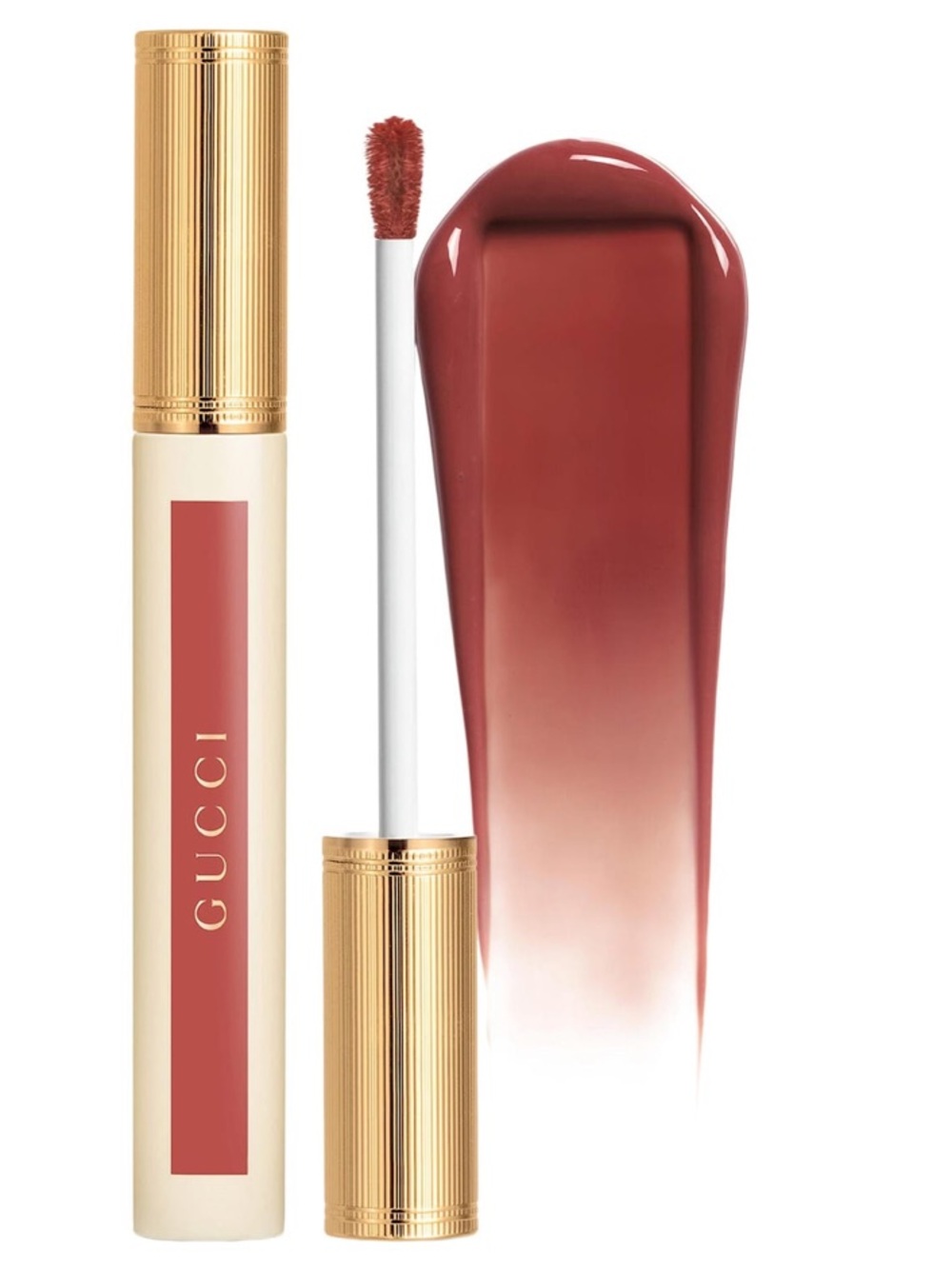 1 GUCCI 217 Valeria Rose - Rosewood Lipstick Stain Oil-In-Water Hydrating Tint
